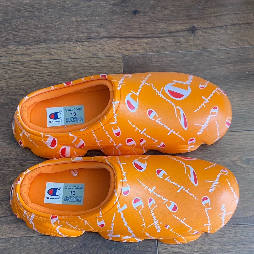Champion Bright Orange Slip-On Loafers